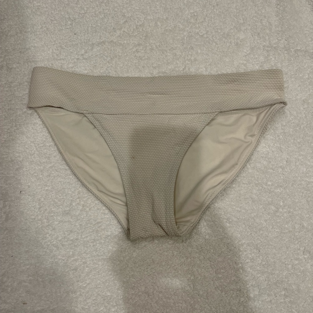 White bikini bottoms